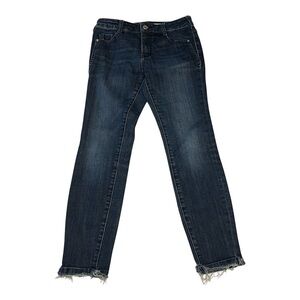 Anthropologie Pilcro and the Letterpress High Rise Skinny Jeans 27P Raw Hem